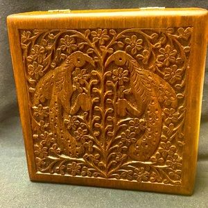 Lady’s Hand Carved Jewelry Box